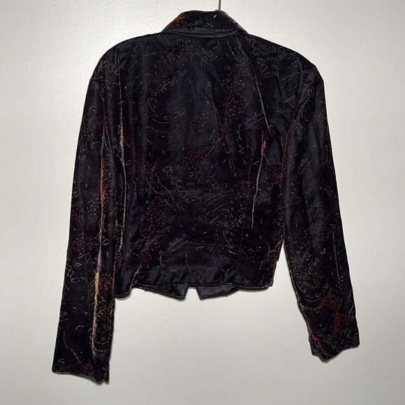 Vintage James Cropped Velour Blazer - Picture 6 of 9